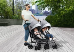 Jeep PowerGlyde Side-by-Side Double Stroller Strollers