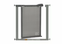 Delta Children Adjustable Baby Safety Gate - Easy Fit Pressure Mount Design With Walk-Through Door Baby Gates