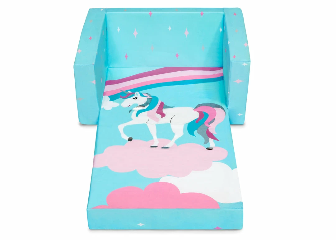 Delta Children Kids’ Chairs Unicorn Cozee Flip Out Chair - 2-in-1 Convertible Chair To Lounger For Kids 10 Delta Children Kids’ Chairs Unicorn Cozee Flip Out Chair - 2-in-1 Convertible Chair To Lounger For Kids