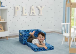 Delta Children Cozee Flip-Out Chair - 2-in-1 Convertible Chair To Lounger For Kids Kids’ Chairs