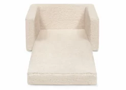 Delta Children Cozee Flip-Out Sherpa 2-in-1 Convertible Chair To Lounger For Kids