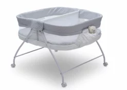 Little Folks By Delta Children Bassinets Twin EZ Fold Ultra Compact Double Bassinet