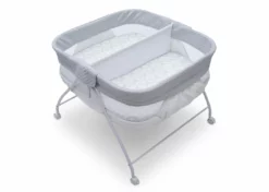 Little Folks By Delta Children Bassinets Twin EZ Fold Ultra Compact Double Bassinet