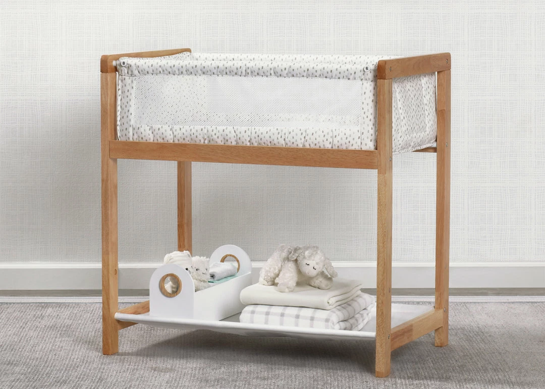 Delta Children Classic Wood Bedside Bassinet Sleeper - Portable Crib With High-End Wood Frame Bassinets 10 Delta Children Classic Wood Bedside Bassinet Sleeper - Portable Crib With High-End Wood Frame Bassinets