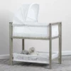 Simmons Kids Bassinets Farmhouse 2-in-1 Wood Bedside Bassinet Sleeper And Changer