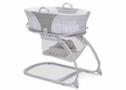 Delta Children Bassinets 2-in-1 Moses Basket Bedside Bassinet Sleeper