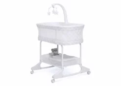 Delta Children Bassinets SleepCool Rocking Bassinet With Airflow Mesh
