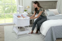 Nod Bassinet - Smart Sleeper Compatible With Amazon Alexa, Google Assistant And Delta Children Connect App Bassinets