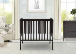 Delta Children Baby Cribs Folding Portable Mini Baby Crib With 1.5-inch Mattress