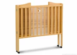 Delta Children Baby Cribs Folding Portable Mini Baby Crib With 1.5-inch Mattress