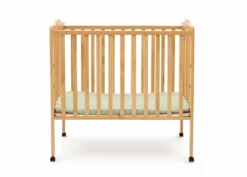 Delta Children Folding Portable Mini Baby Crib With 1.5-inch Mattress Baby Cribs