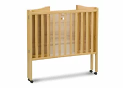 Delta Children Folding Portable Mini Baby Crib With 1.5-inch Mattress Baby Cribs