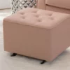 Delta Children Emma Diamond Tufted Nursery Gliding Ottoman