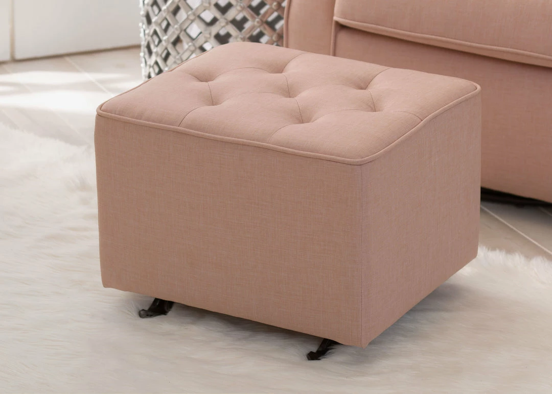Delta Children Emma Diamond Tufted Nursery Gliding Ottoman 3 Delta Children Emma Diamond Tufted Nursery Gliding Ottoman