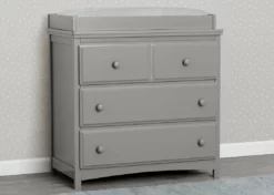 Delta Children Emerson 3 Drawer Dresser With Changing Top Dressers & Changing Tables