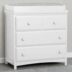 Delta Children Emerson 3 Drawer Dresser With Changing Top Dressers & Changing Tables