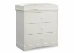 Delta Children Skylar 3 Drawer Dresser With Changing Top Dressers & Changing Tables