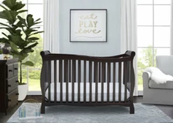Delta Children Brookside 4-in-1 Convertible Crib Baby Cribs