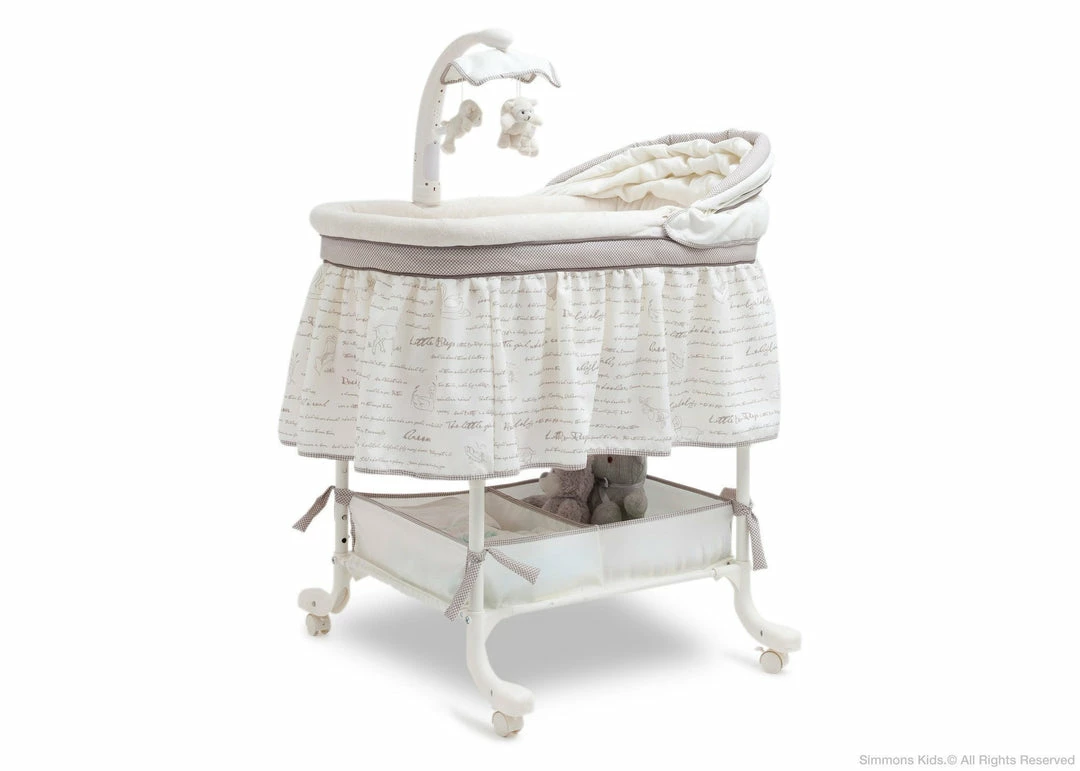 Bassinets Simmons Kids® Deluxe Gliding Bassinet 22 Bassinets Simmons Kids® Deluxe Gliding Bassinet