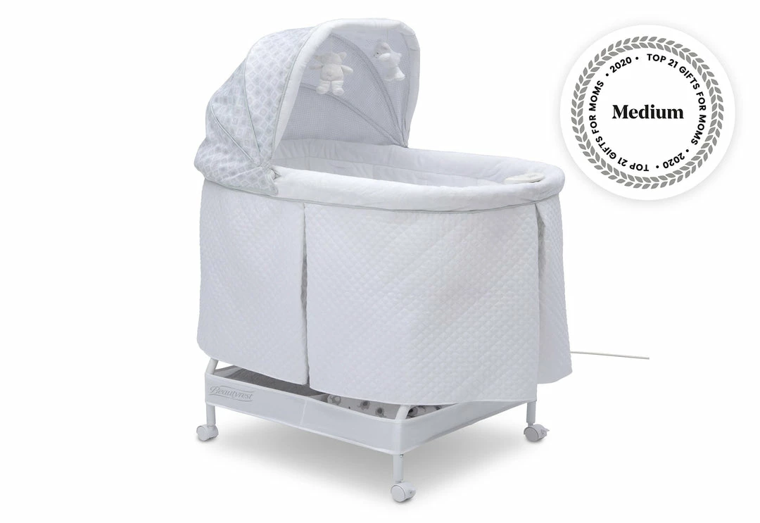 Simmons Kids Beautyrest™ Silent Auto Gliding Lux Bassinet - Arcadia 5 Simmons Kids Beautyrest™ Silent Auto Gliding Lux Bassinet - Arcadia