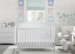 Delta Children Baby Cribs Madrid 4-in-1 Convertible Crib