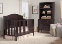 Delta Children Baby Cribs Madrid 4-in-1 Convertible Crib