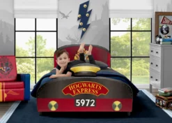Delta Children Harry Potter Hogwarts Express Upholstered Twin Bed