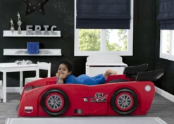 Delta Children Twin Beds & Headboards Grand Prix Race Car Toddler-to-Twin Bed