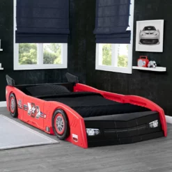 Delta Children Twin Beds & Headboards Grand Prix Race Car Toddler-to-Twin Bed