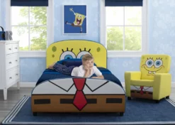 Delta Children SpongeBob SquarePants Upholstered Twin Bed