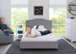 Delta Children Upholstered Twin Bed Twin Beds & Headboards