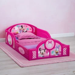 Delta Children Minnie Mouse Plastic Sleep And Play Toddler Bed