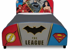 Delta Children DC Comics Justice League Upholstered Twin Bed Twin Beds & Headboards