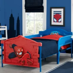 Delta Children Spider-Man Plastic 3D Twin Bed Twin Beds & Headboards