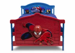 Delta Children Spider-Man Plastic 3D Twin Bed Twin Beds & Headboards