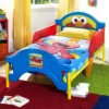 Delta Children Sesame Street Plastic Toddler Bed Toddler Beds