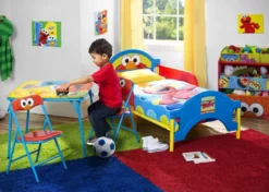 Delta Children Sesame Street Plastic Toddler Bed Toddler Beds
