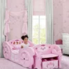 Delta Children Twin Beds & Headboards Princess Carriage Convertible Toddler-to-Twin Bed