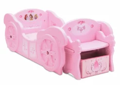 Delta Children Twin Beds & Headboards Princess Carriage Convertible Toddler-to-Twin Bed