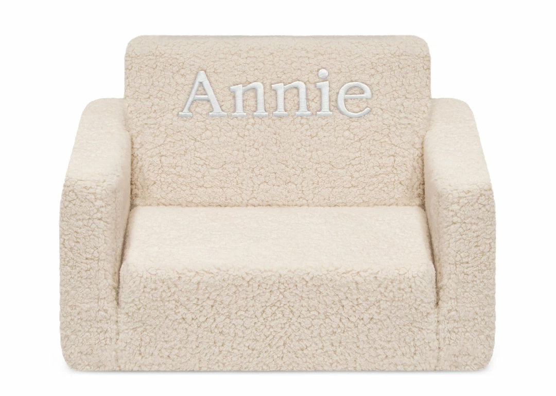 Delta Children Personalized Cozee Flip-Out Sherpa 2-in-1 Convertible Chair To Lounger For Kids What's New 10 Delta Children Personalized Cozee Flip-Out Sherpa 2-in-1 Convertible Chair To Lounger For Kids What's New