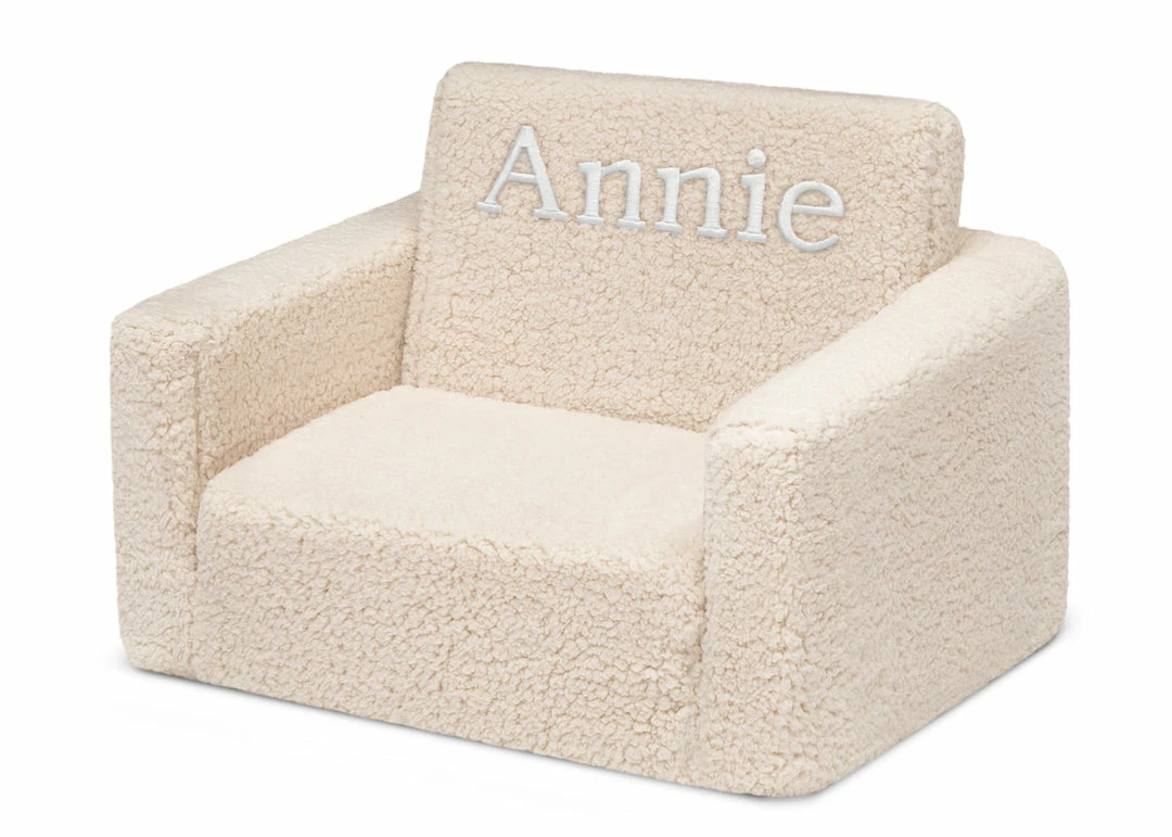 Delta Children Personalized Cozee Flip-Out Sherpa 2-in-1 Convertible Chair To Lounger For Kids What's New 13 Delta Children Personalized Cozee Flip-Out Sherpa 2-in-1 Convertible Chair To Lounger For Kids What's New
