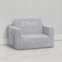 Delta Children Personalized Cozee Flip-Out Sherpa 2-in-1 Convertible Chair To Lounger For Kids What's New 37 Delta Children Personalized Cozee Flip-Out Sherpa 2-in-1 Convertible Chair To Lounger For Kids What's New