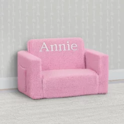 Delta Children Personalized Cozee Flip-Out Sherpa 2-in-1 Convertible Chair To Lounger For Kids What's New 35 Delta Children Personalized Cozee Flip-Out Sherpa 2-in-1 Convertible Chair To Lounger For Kids What's New