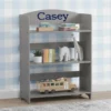 Delta Children Personalized 3-Shelf Wood Bookshelf