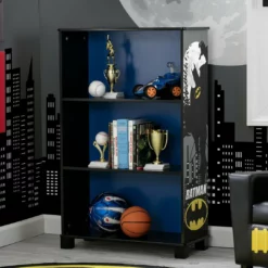 DC Comics Batman Deluxe 3-Shelf Bookcase Storage