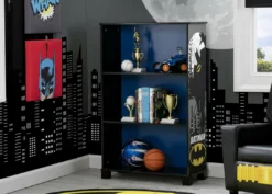 DC Comics Batman Deluxe 3-Shelf Bookcase Storage