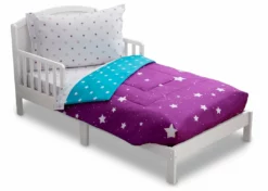 Delta Children Girls 4-Piece Toddler Bedding Set Sheets & Mattress Covers