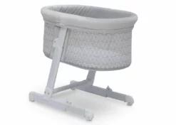 Little Folks By Delta Children Oval Bedside Sleeper Bassinet