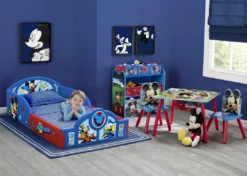 Delta Children Mickey Mouse Plastic Sleep And Play Toddler Bed Toddler Beds