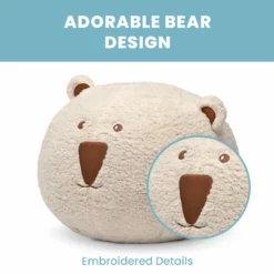 Delta Children Bear Plush Foam Pouf Ottoman